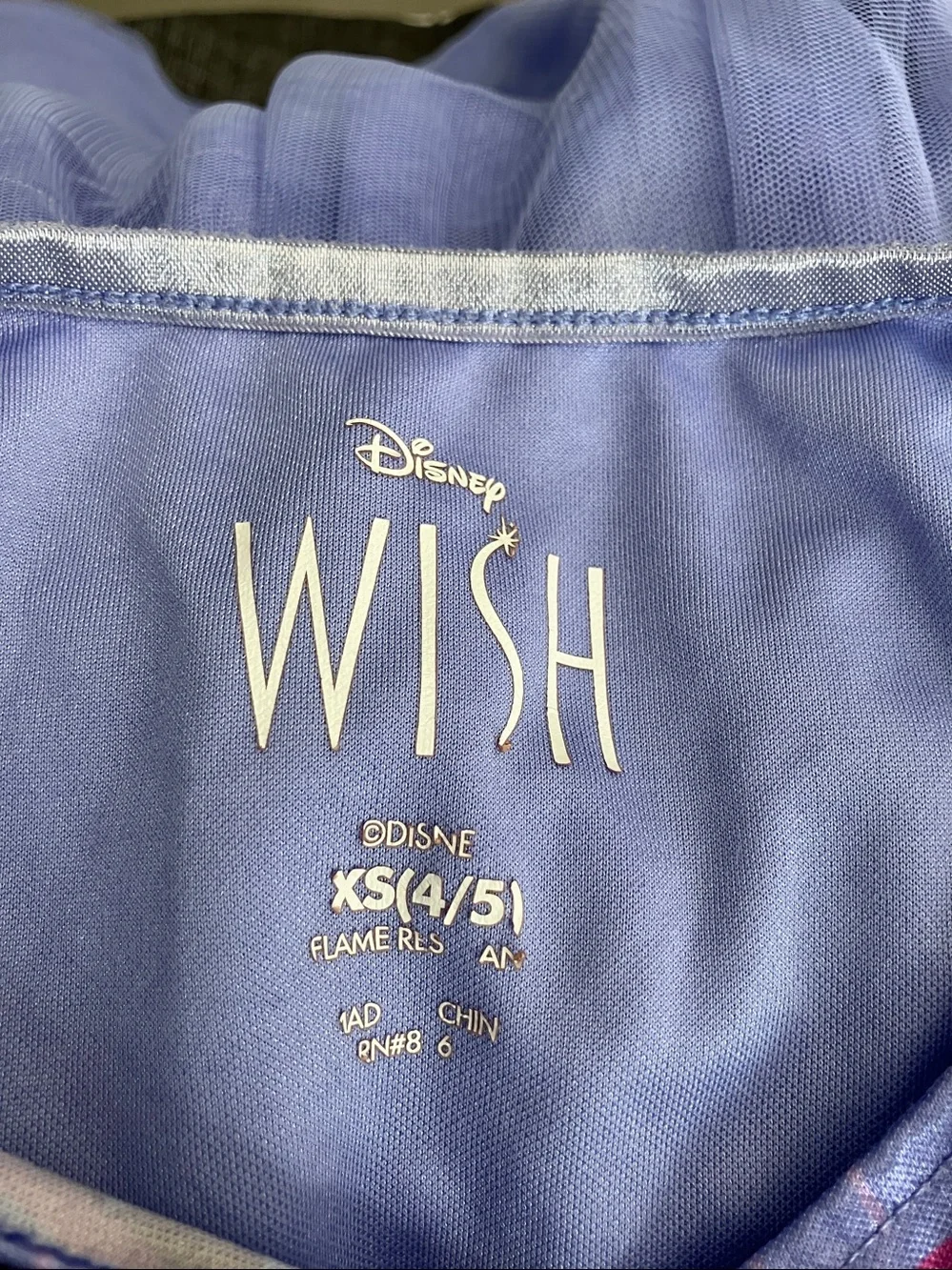 DISNEY Toddler Girls Wish Inspired Nightgown |  XS 4-5 - Picture 9 of 9